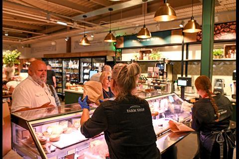 Counter service in Roadchef Farm Shop